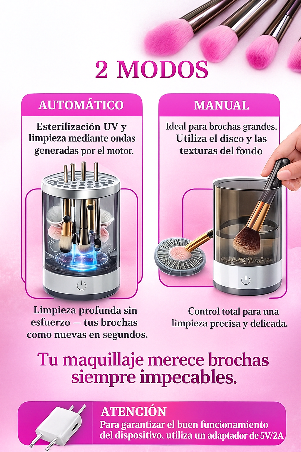 Limpador de pincéis automático