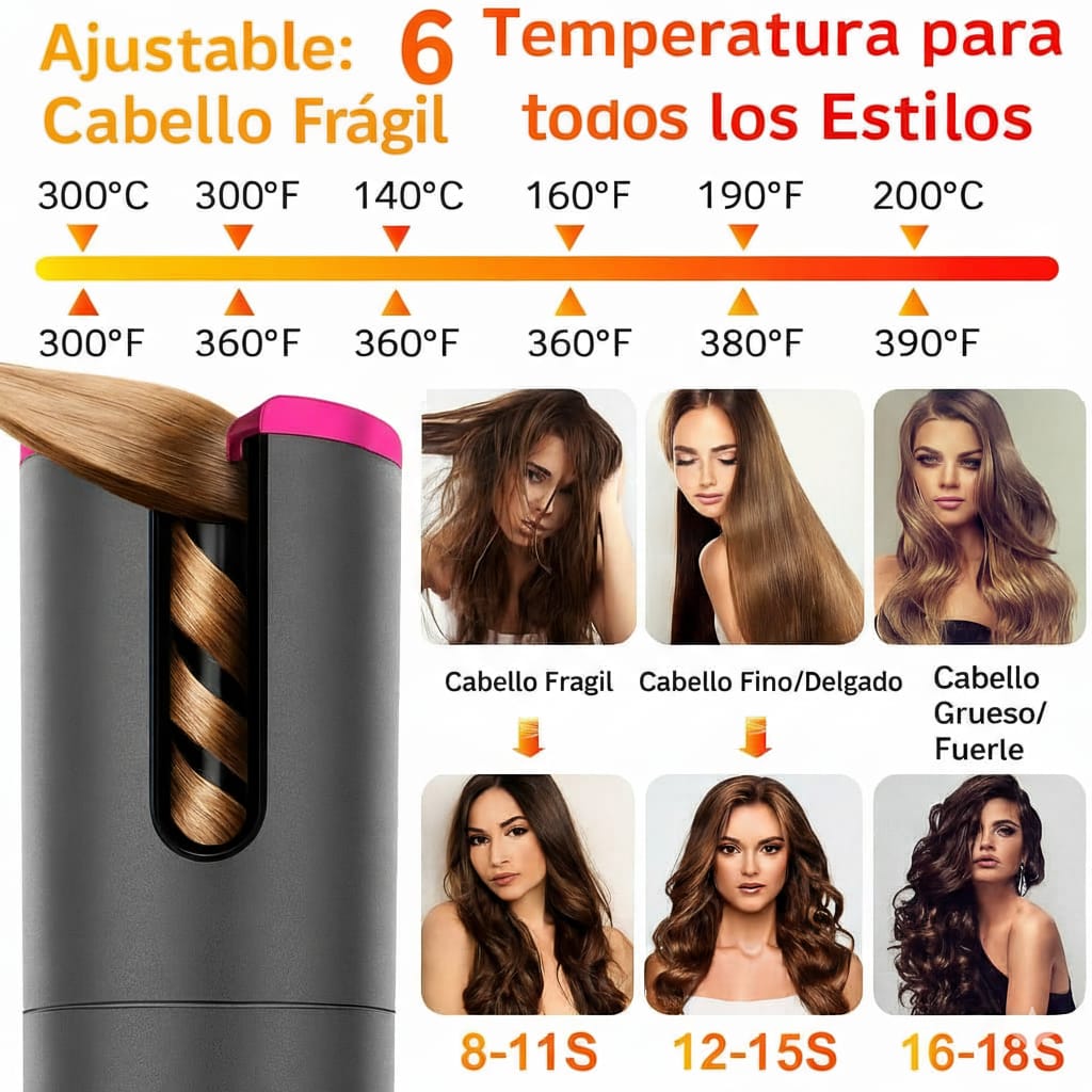 LumiCurl™ – Rizador Automático Inalámbrico